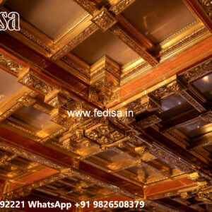Wooden Ceiling Design Circular False Ceiling Design No-7724