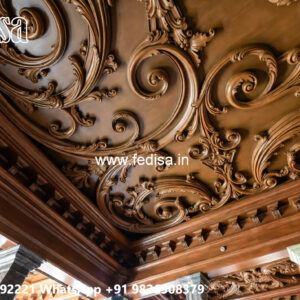 Wooden Ceiling Design Pop Plain Design No-7748