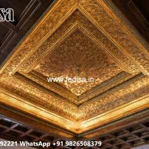 Wooden Ceiling Design Pop Carnish Design No-7770