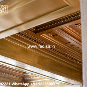 Wooden Ceiling Design Pop Design Cement No-7772