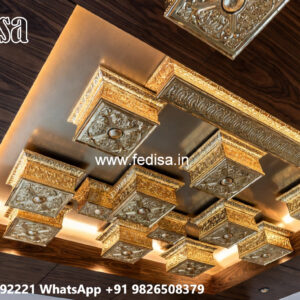 Wooden Ceiling Design Gypsum Roof Design No-7823