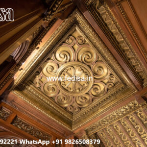 Wooden Ceiling Design Big Hall Ceiling Design No-7839