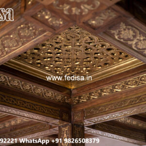 Wooden Ceiling Design Pop Design For Mandir No-7906