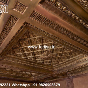 Wooden Ceiling Design Mdf Jali For Ceiling No-7917