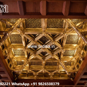 Wooden Ceiling Design Pop Jhumar Design No-7958