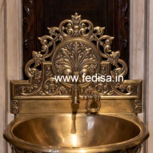 Handmade Brass Wash Basin Designs for Luxury Homes No-003