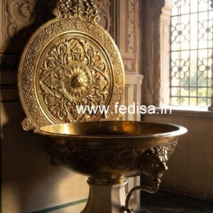 Custom Brass Wash Basin Designs for Luxury Spaces No-013