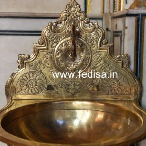 Luxury Interior Design with Brass Wash Basin No-037
