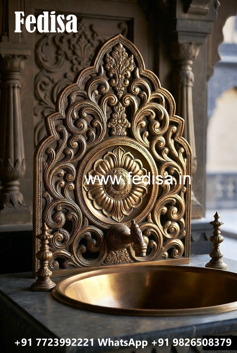 Brass Wash Basin Decor for Contemporary Bathrooms No-048