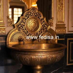 Decorative Brass Sink Designs for Elegant Homes No-053