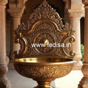 Luxury Brass Wash Basin for Contemporary Decor No-076