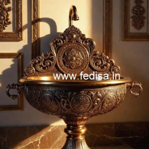 Royal Brass Wash Basin Inspiration for Luxury Homes No-100