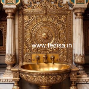 Stylish Brass Bathroom Sink Design Inspiration No-108