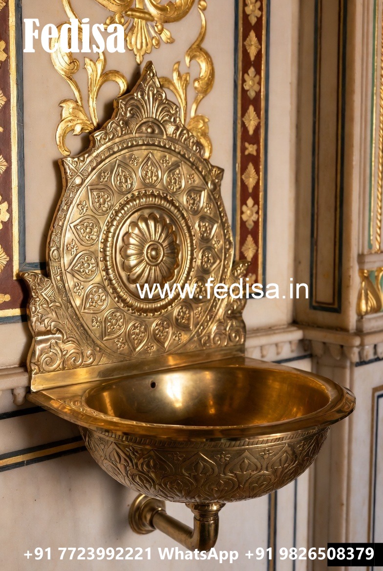 Brass Wash Basin Ideas for Elegant Interior Decor No-128
