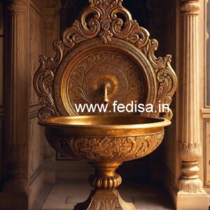 Brass Wash Basin Design for Elegant Villas No-146