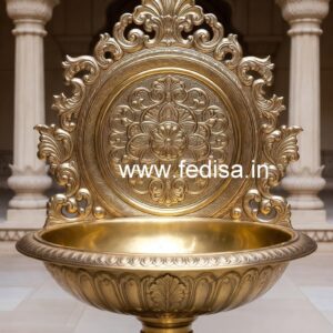 Decorative Brass Wash Basin with Artistic Design No-170