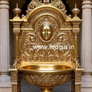 Brass Wash Basin with Stylish Vanity Design No-173