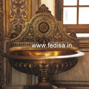 Luxury Brass Wash Basin Design for Elegant Homes No-201