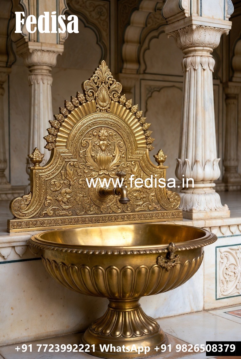 Decorative Brass Basin Designs for Luxury Villas No-204