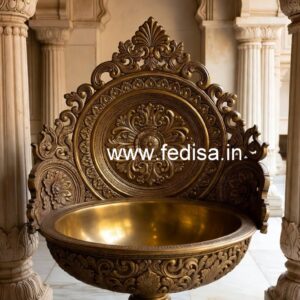Decorative Brass Sink Ideas for Elegant Villas No-224