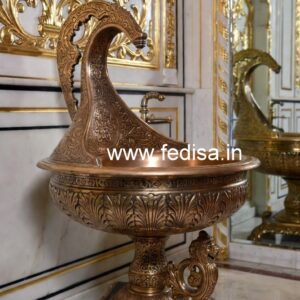 Decorative Brass Bathroom Sink with Premium Style No-250