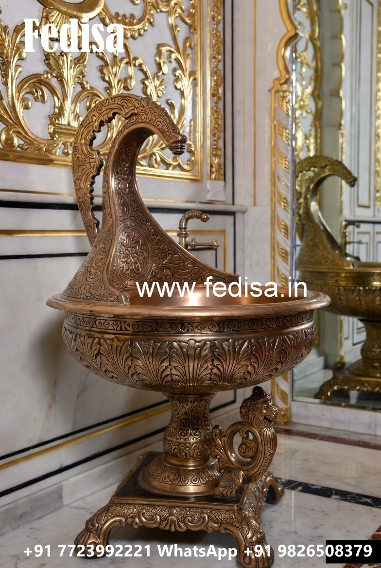 Decorative Brass Bathroom Sink with Premium Style No-250