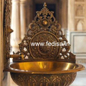 Contemporary Brass Wash Basin with Luxury Texture No-280