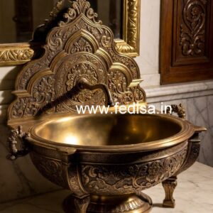 Handmade Brass Wash Basin with Premium Design No-283