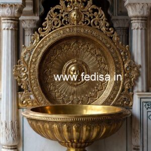 Stylish Brass Basin with Royal Interior Theme No-292