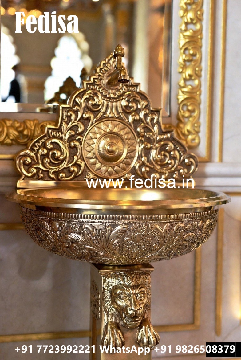 Vintage Brass Wash Basin No-316