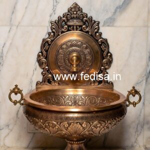 Brass Sink with Marble Vanity No-338