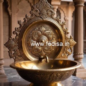 Brass Sink with Artistic Texture No-418