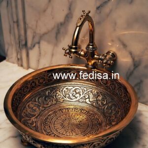 Modern Brass Bathroom Basin No-430