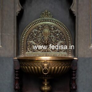 Brass Basin with Vintage Finish No-447