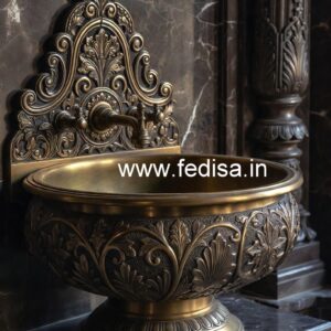 Handmade Brass Basin Decor No-537