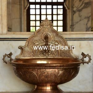 Modern Brass Wash Bowl Decor No-549