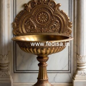 Luxury Bathroom Decor with Brass Wash Basin Designs No-598