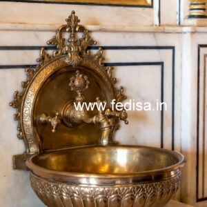 Brass Wash Basin Ideas for High-End Bathroom Decor No-608