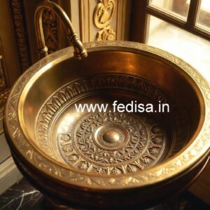 Contemporary Brass Wash Basin Design Inspiration No-621