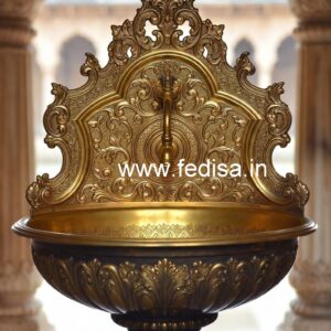 Luxury Interior Design with Brass Wash Basin No-627