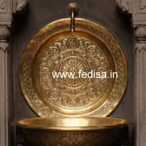 Modern Bathroom Decor Featuring Brass Wash Basin No-628