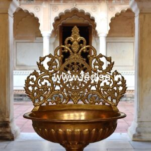 Brass Wash Basin Designs for Luxury Apartments No-634