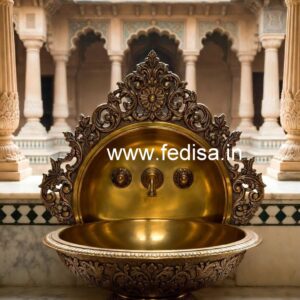 Luxury Brass Wash Basin for Contemporary Decor No-666