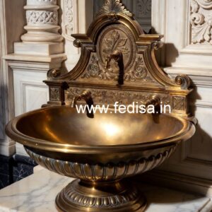 Royal Style Brass Wash Basin for Luxury Decor No-670