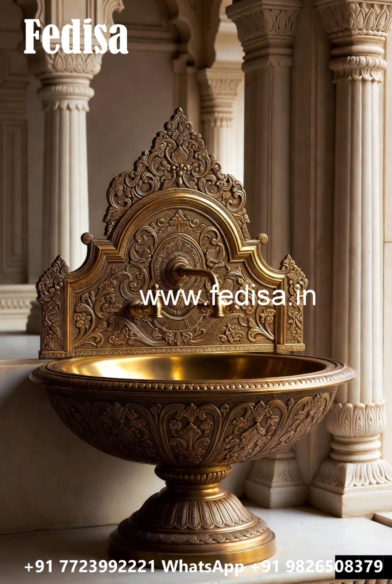 Artistic Brass Basin Decor for Elegant Bathrooms No-687