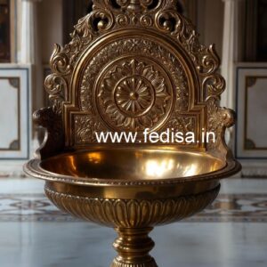Brass Wash Basin with Artistic Carving Designs No-700