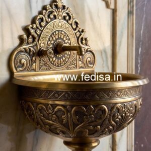 Luxury Bathroom Renovation with Brass Basin No-719