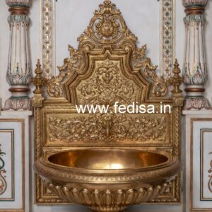 Brass Bathroom Sink Designs for Elegant Interiors No-725