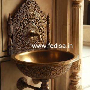 Luxury Brass Wash Basin with Artistic Finish No-744