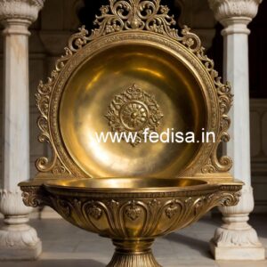 Elegant Brass Bathroom Sink with Royal Finish No-790